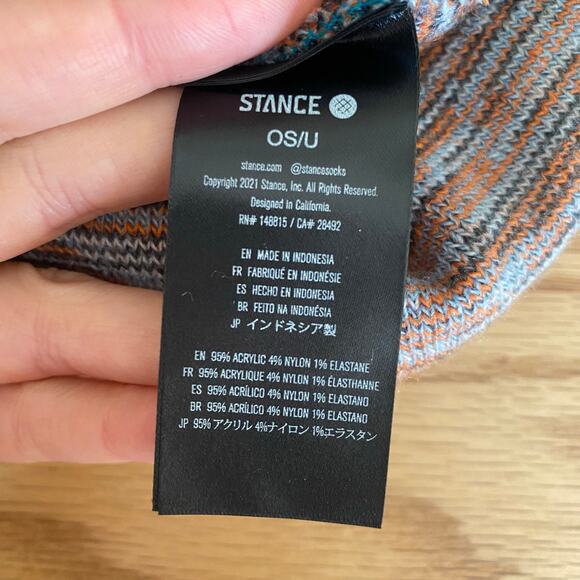 Stance Cosmics Unisex Beanie Blue Orange - Picture 3 of 3